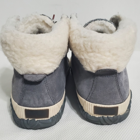 Sorel Out N About Waterproof Lace Up Boots Gray Suede Women 9.5 - Picture 5 of 10